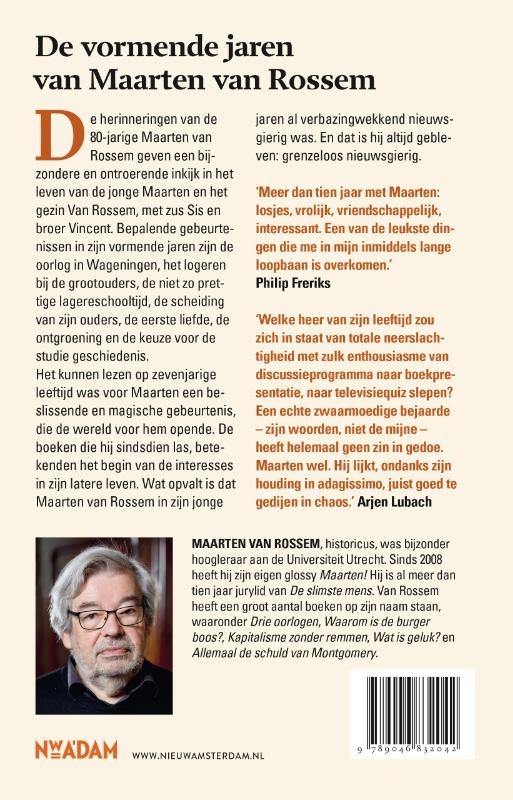 Achterkant van Herinneringen aan mijn jeugd