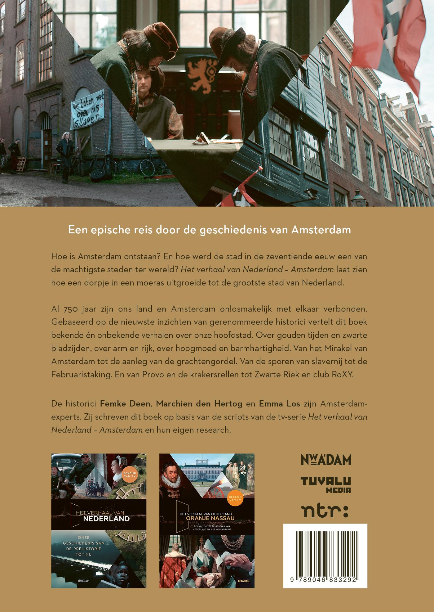 Achterkant van Het verhaal van Nederland – Amsterdam