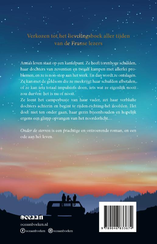 Achterkant van Onder de sterren