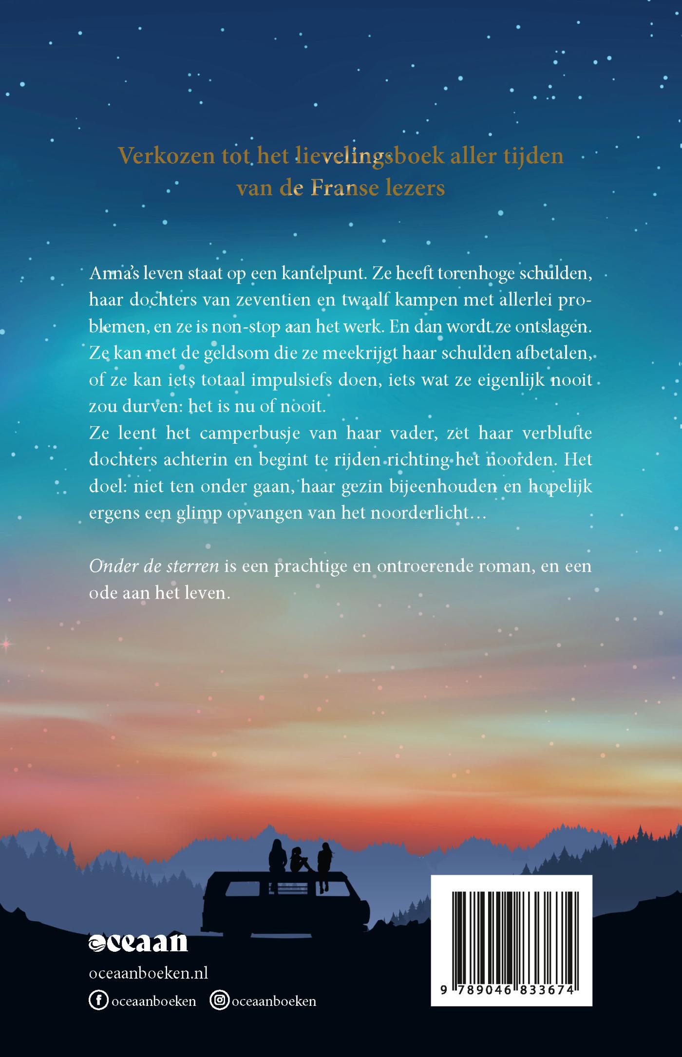 Achterkant van Onder de sterren