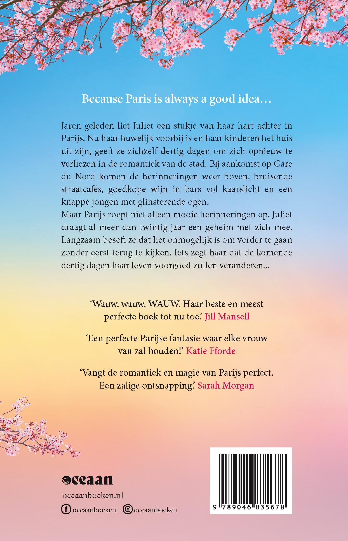 Achterkant van Dertig dagen in Parijs