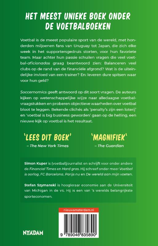 Achterkant van Soccernomics