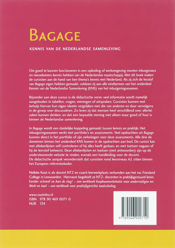 Achterkant van Bagage