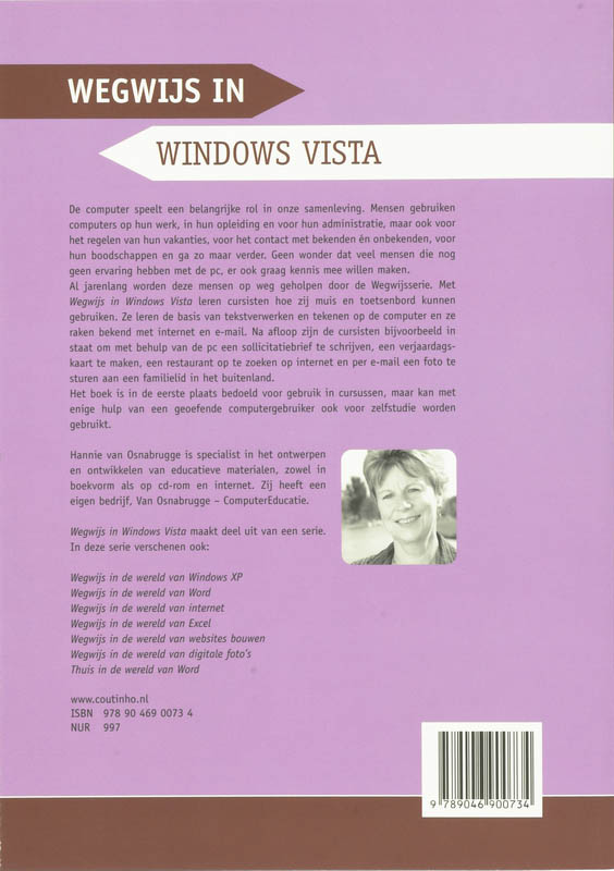 Achterkant van Wegwijs in Windows Vista