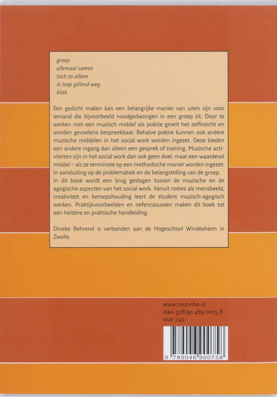 Achterkant van Muzisch-agogische methodiek