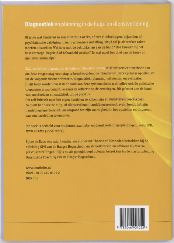 Achterkant van Diagnostiek en planning in de hulp- en dienstverlening