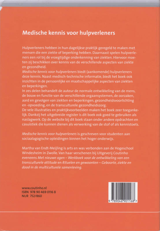 Achterkant van Medische kennis voor hulpverleners