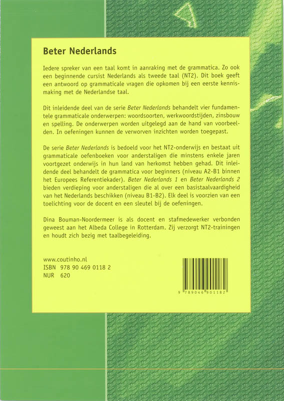 Achterkant van Beter Nederlands
