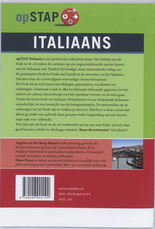 Achterkant van Italiaans