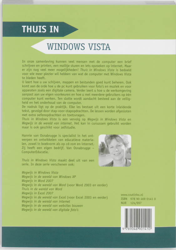Achterkant van Thuis in Windows Vista