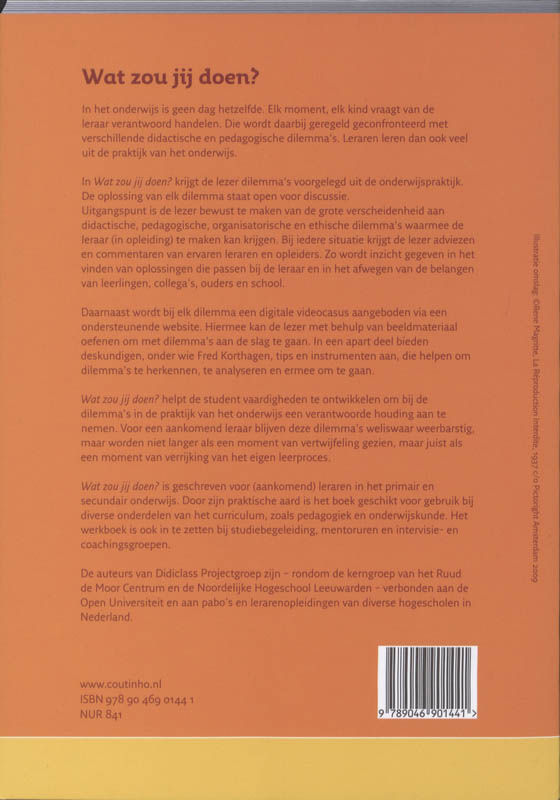 Achterkant van Wat zou jij doen?