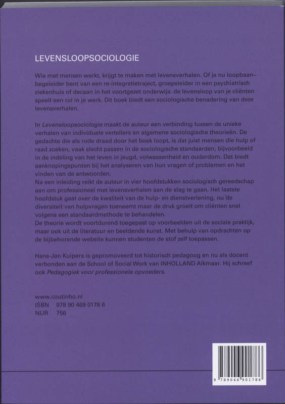 Achterkant van Levensloopsociologie