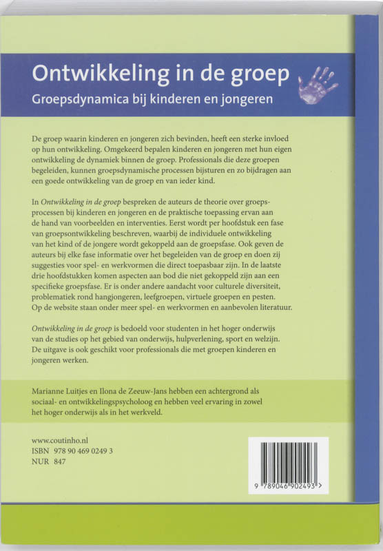 Achterkant van Ontwikkeling in de groep