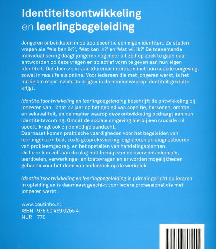 Achterkant van Identiteitsontwikkeling en leerlingbegeleiding