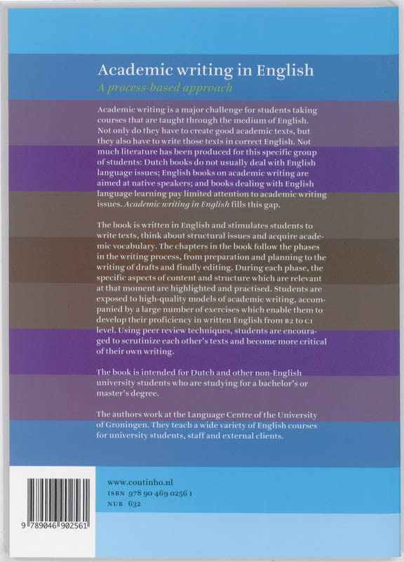 Achterkant van Academic Writing in English