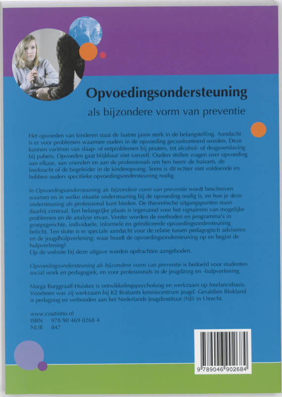 Achterkant van Opvoedingsondersteuning als bijzondere vorm van preventie