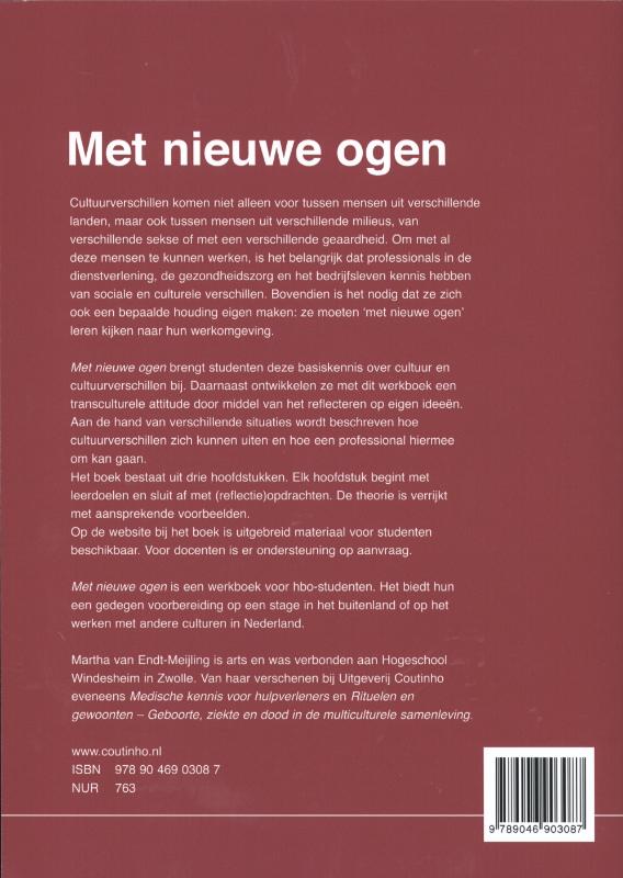 Achterkant van Met nieuwe ogen