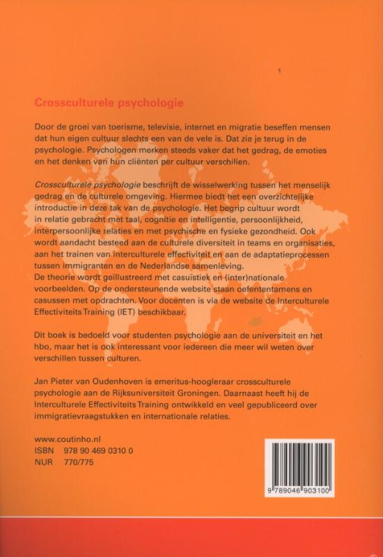 Achterkant van Crossculturele psychologie