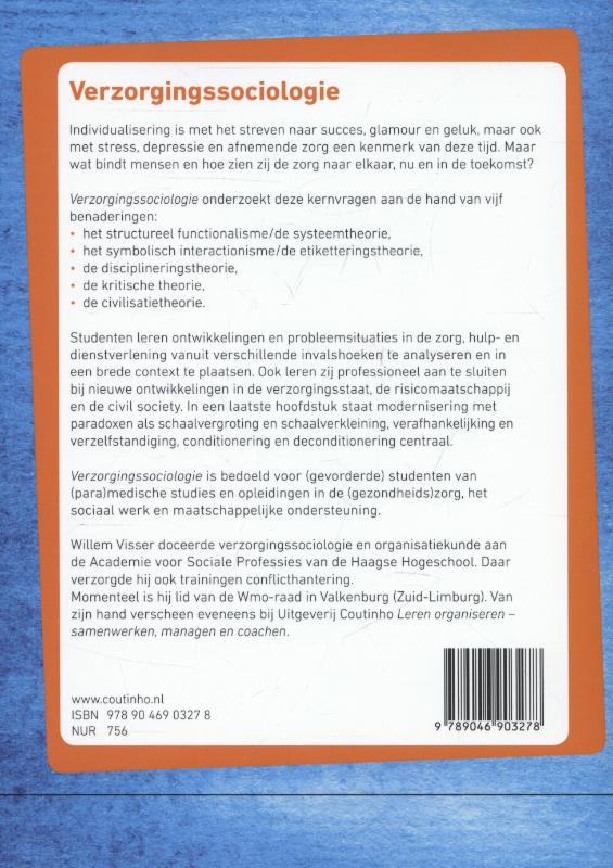 Achterkant van Verzorgingssociologie