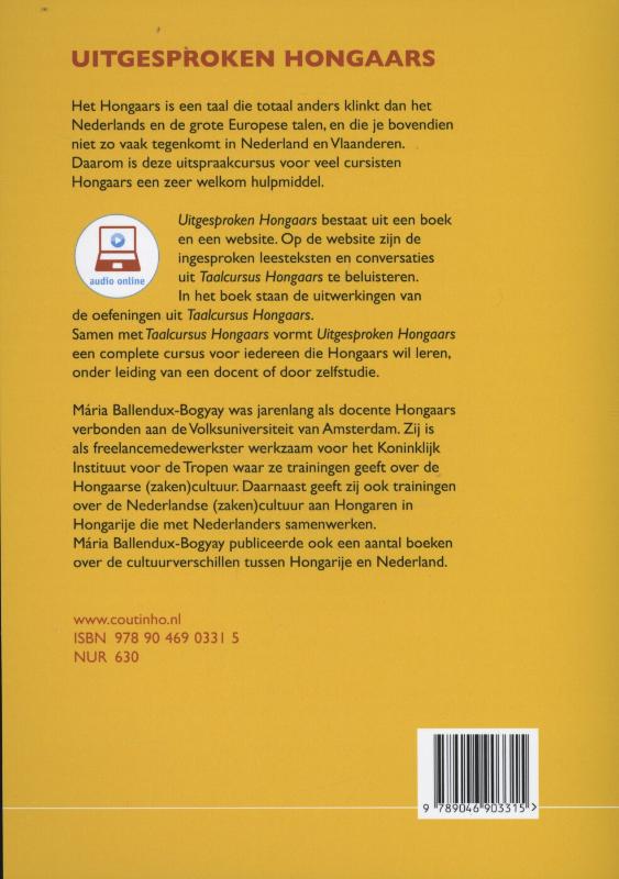 Achterkant van Uitgesproken Hongaars