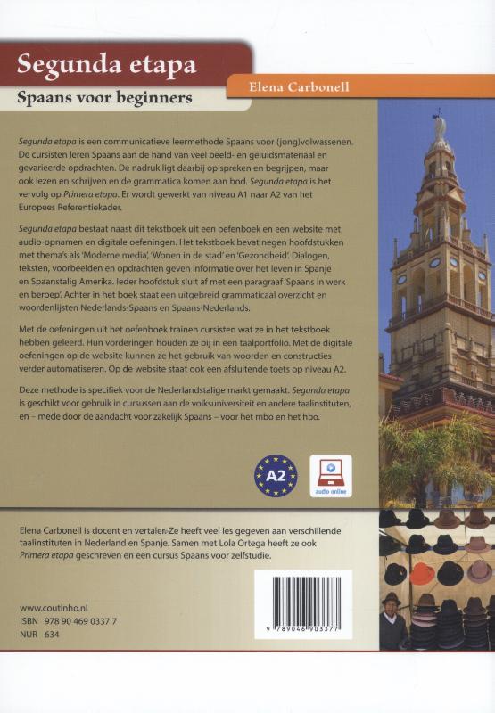 Achterkant van tekstboek
