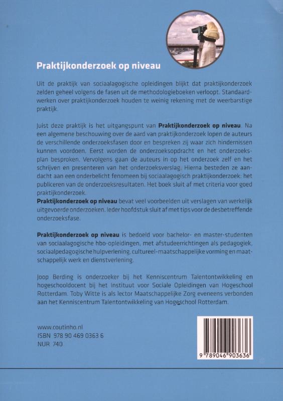 Achterkant van Praktijkonderzoek op niveau