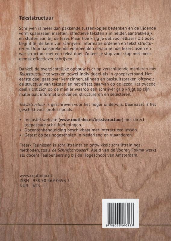 Achterkant van Tekststructuur