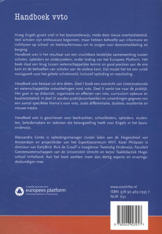 Achterkant van Handboek vvto