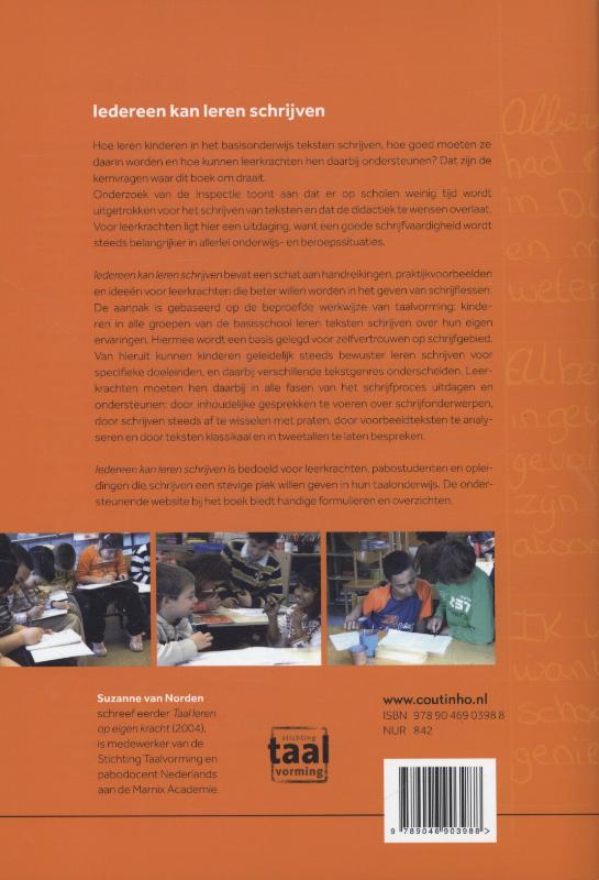 Achterkant van Iedereen kan leren schrijven