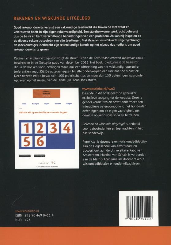 Achterkant van Rekenen en wiskunde uitgelegd