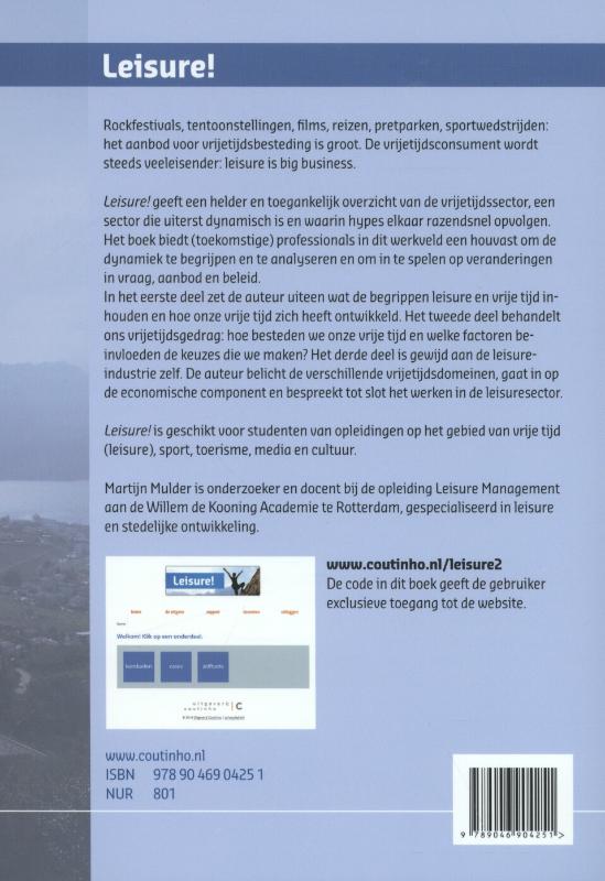 Achterkant van Leisure!