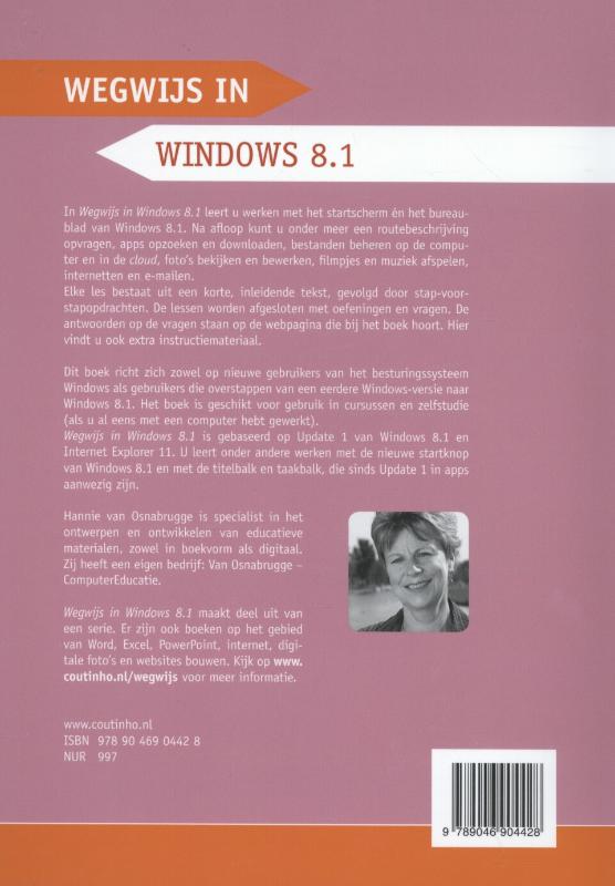 Achterkant van Wegwijs in Windows 8.1