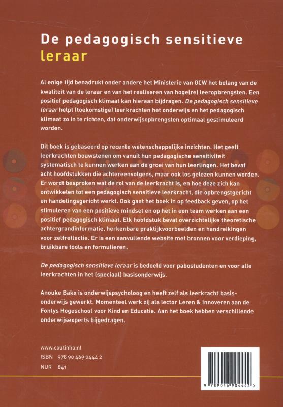 Achterkant van De pedagogisch sensitieve leraar