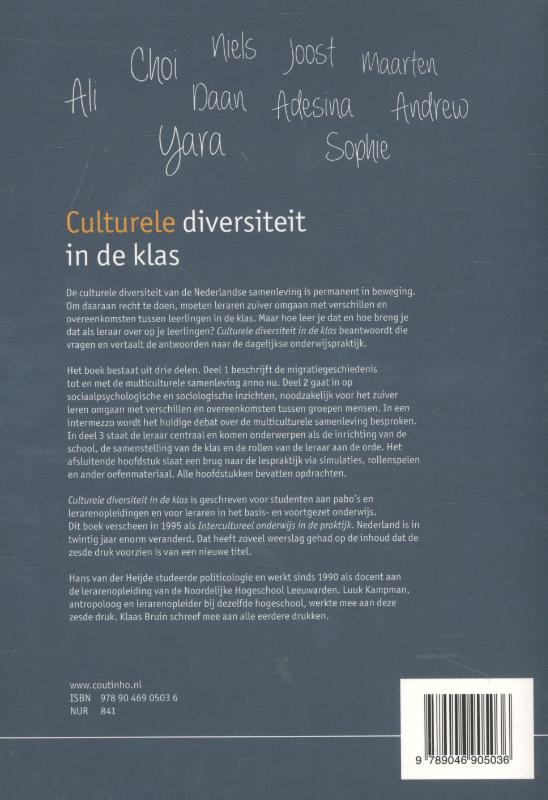 Achterkant van Culturele diversiteit in de klas