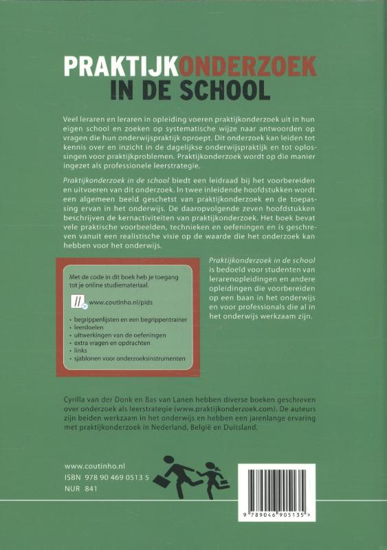 Achterkant van Praktijkonderzoek in de school