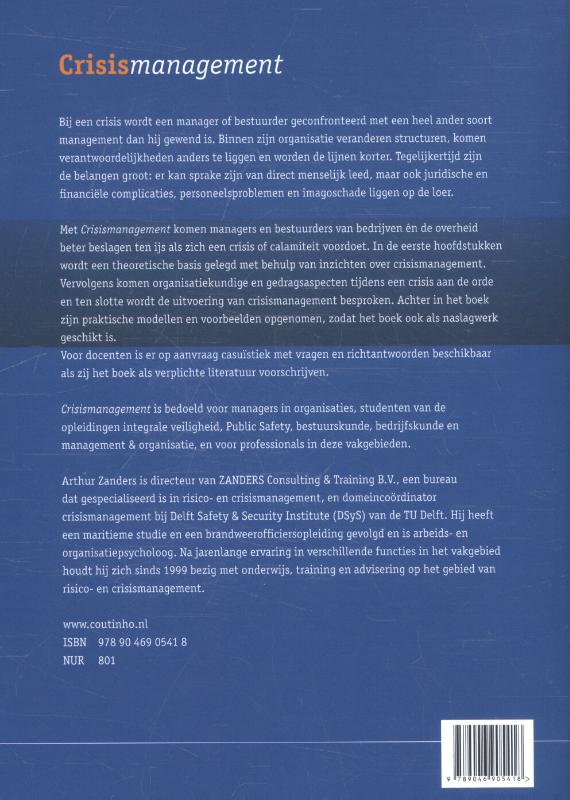 Achterkant van Crisismanagement