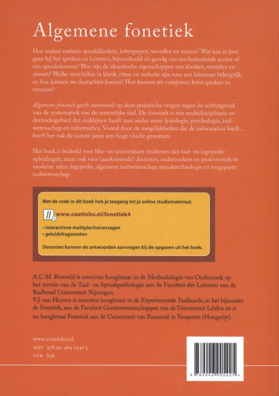 Achterkant van Algemene fonetiek