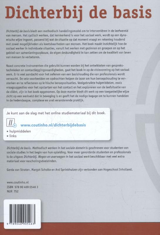 Achterkant van Dichterbij de basis