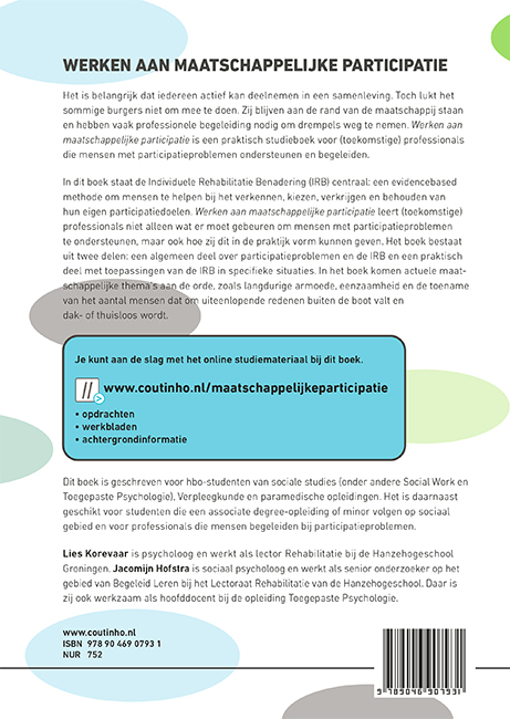 Achterkant van Werken aan maatschappelijke participatie