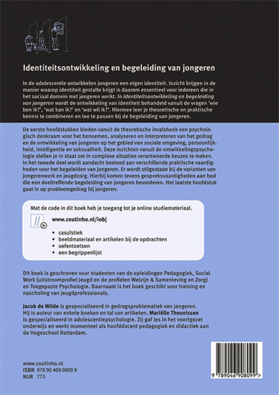 Achterkant van Identiteitsontwikkeling en begeleiding van jongeren