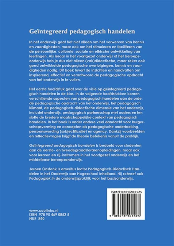 Achterkant van Geïntegreerd pedagogisch handelen