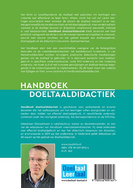 Achterkant van Handboek doeltaaldidactiek