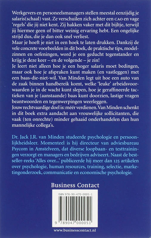 Achterkant van Op naar een hoger salaris!