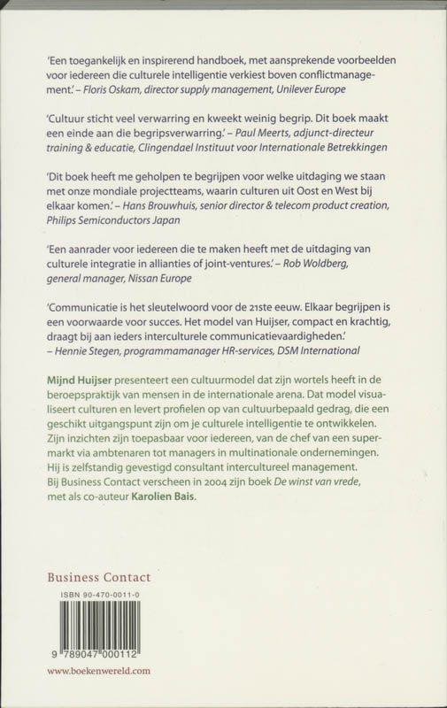 Achterkant van Culturele intelligentie