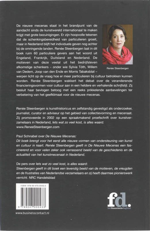 Achterkant van De nieuwe mecenas