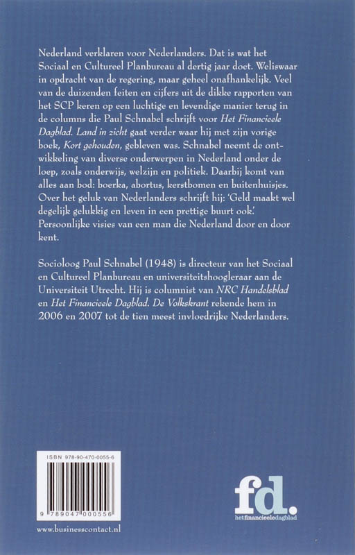 Achterkant van Land in zicht