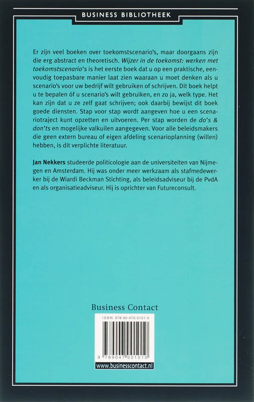 Achterkant van Wijzer in de toekomst
