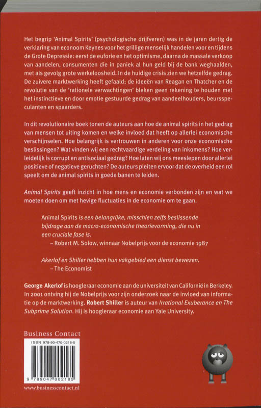 Achterkant van Animal Spirits