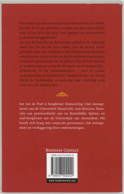 Achterkant van Schade en schande