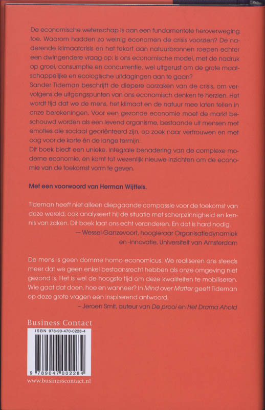 Achterkant van Mind over matter